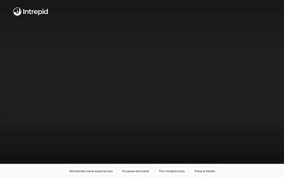 Intrepid Travel homepage