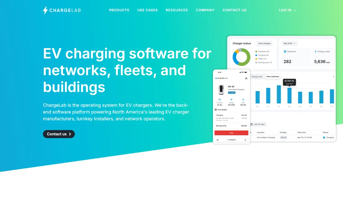 ChargeLab homepage