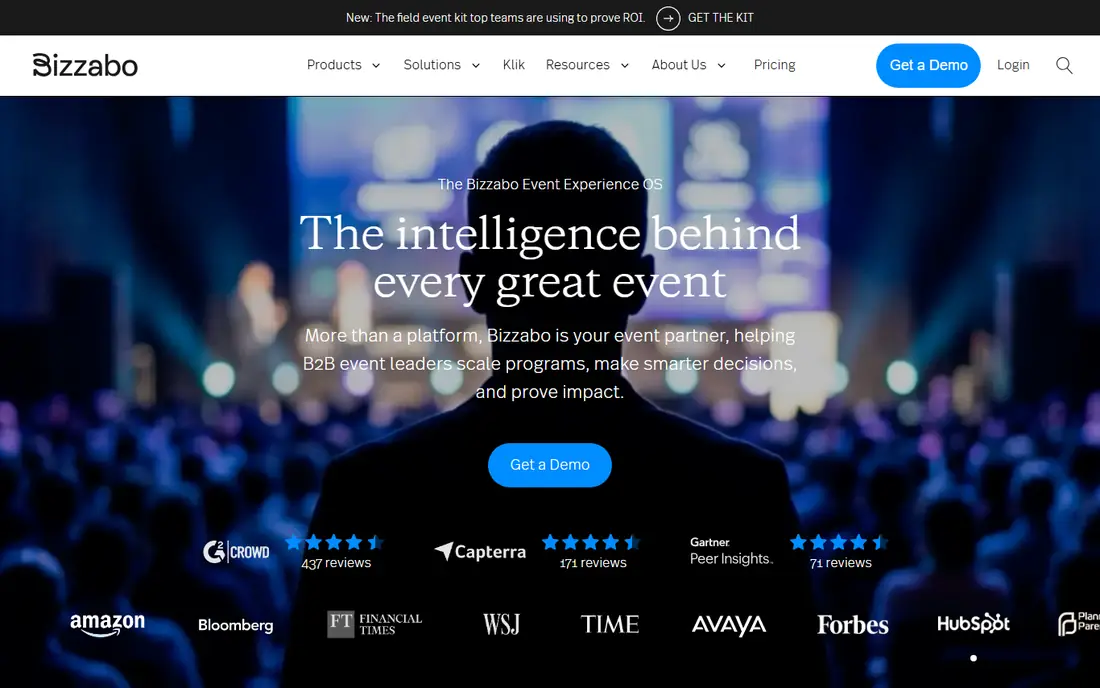 Bizzabo homepage