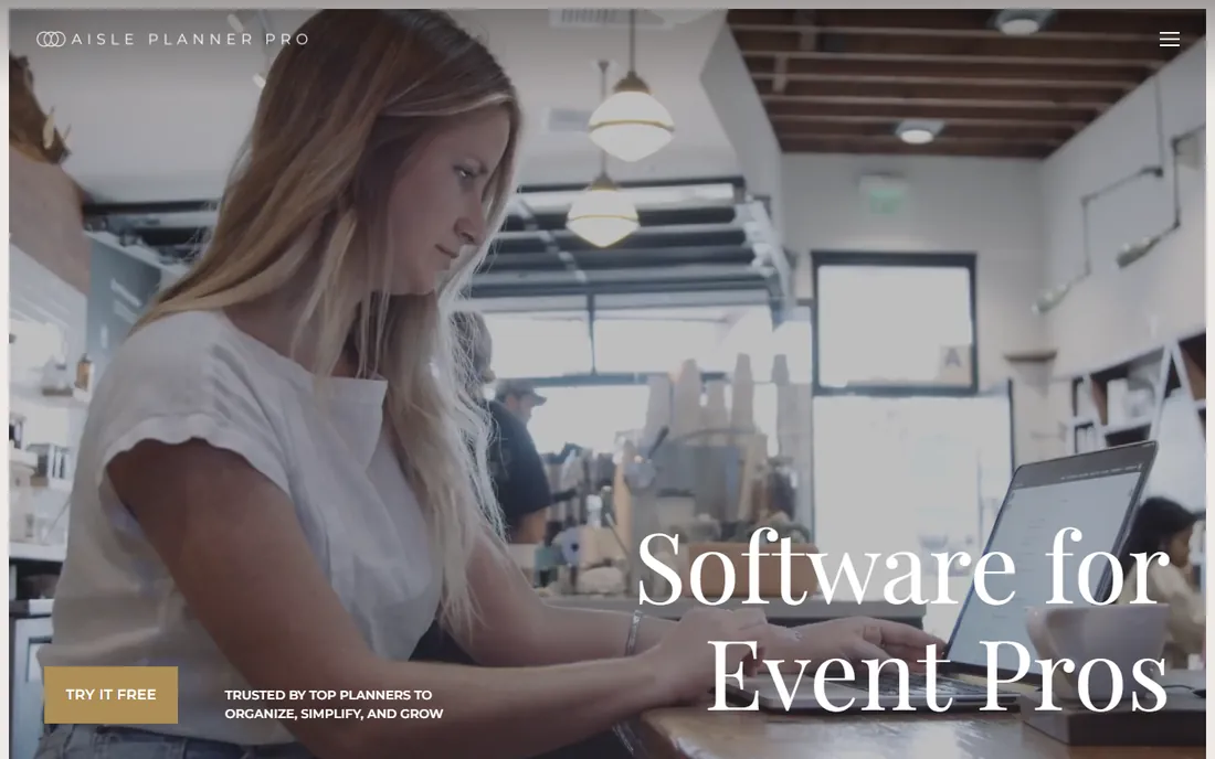 Aisle Planner homepage