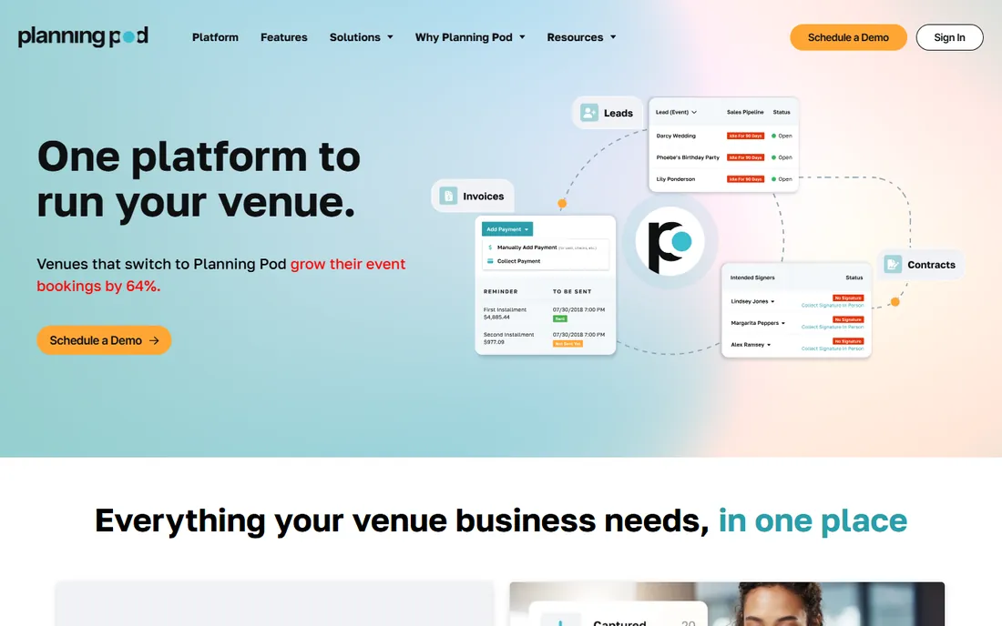 Planning Pod homepage