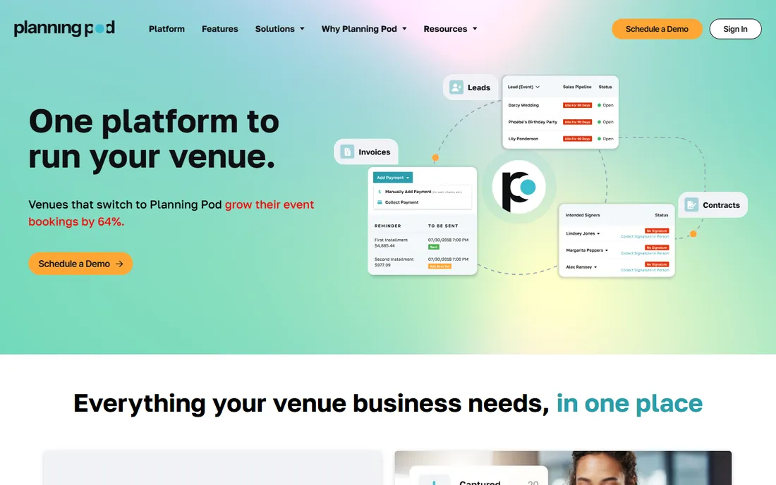 Planning Pod homepage