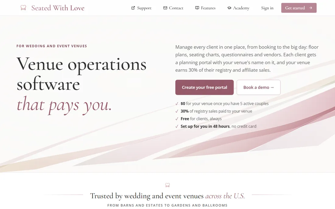 Seated With Love homepage
