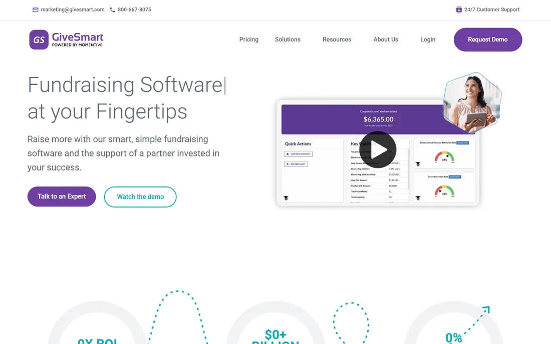 GiveSmart homepage
