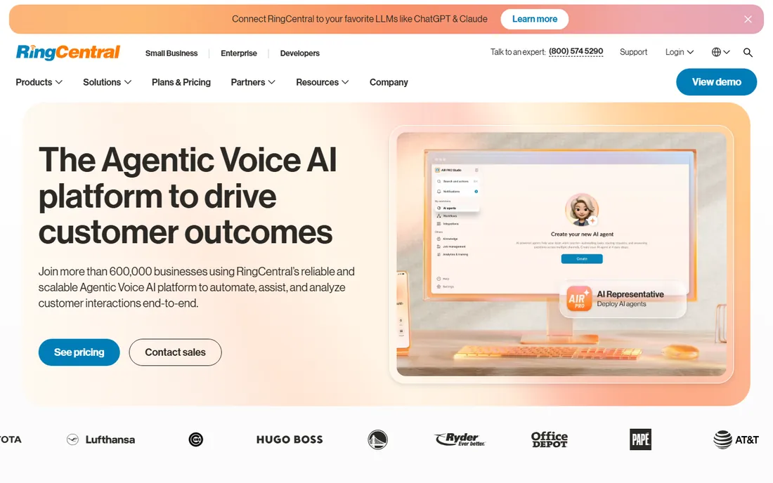 RingCentral Events homepage