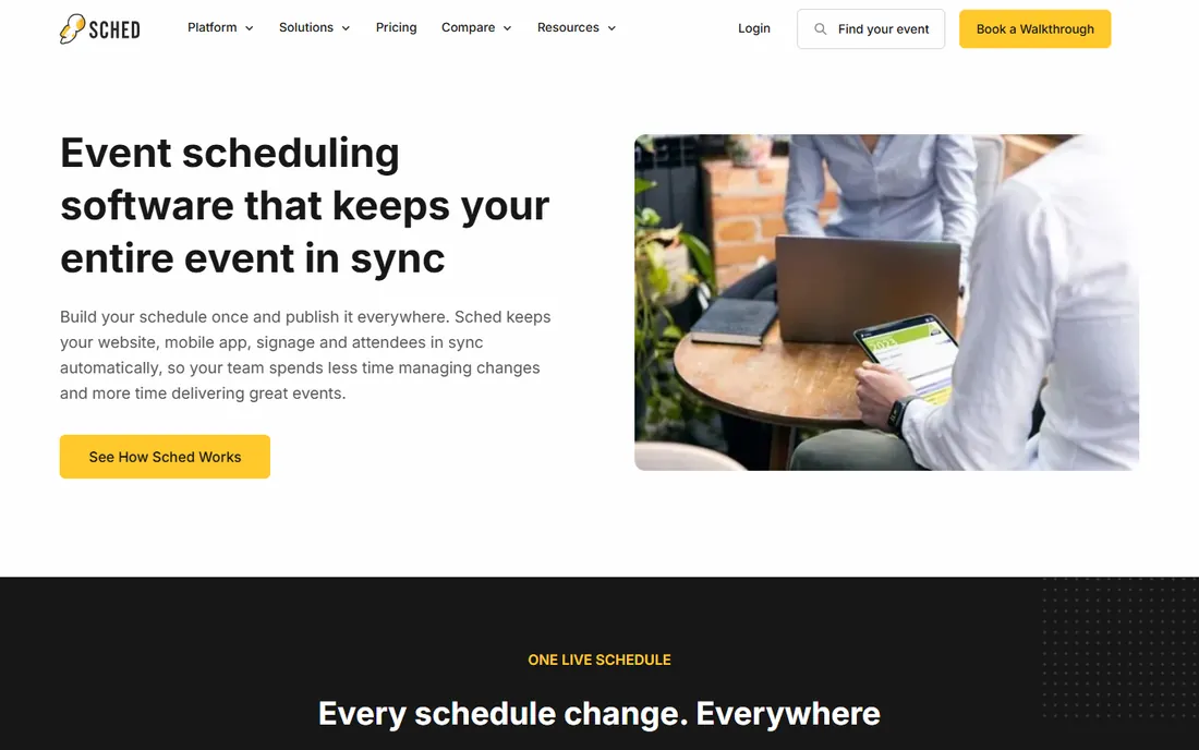 Sched homepage