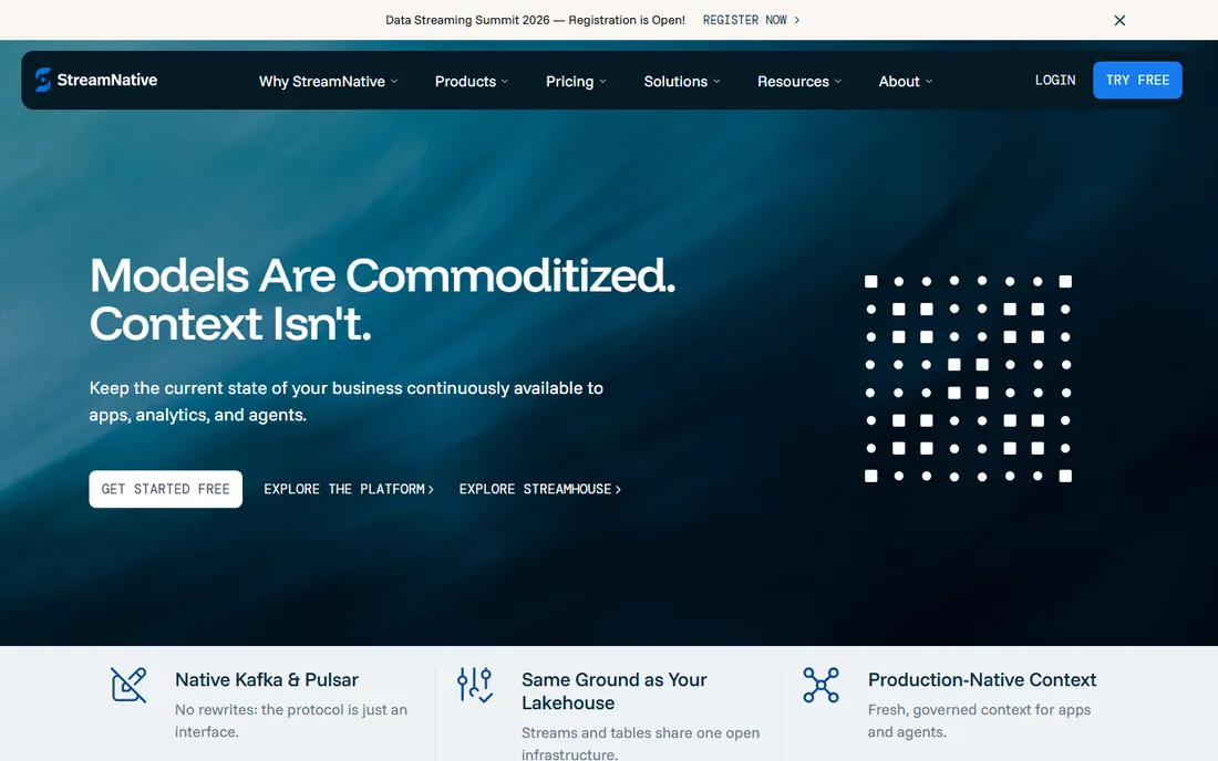 StreamNative homepage