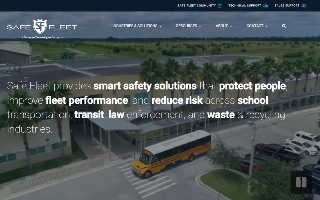 Safe Fleet homepage