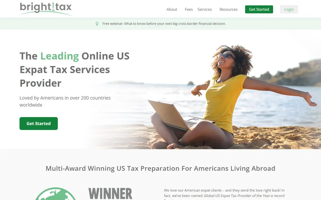 BrightTax homepage