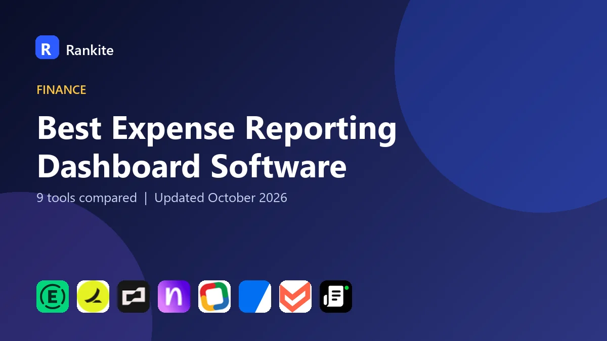 Best Expense Reporting Dashboard Software in 2026: 9 Tools Compared