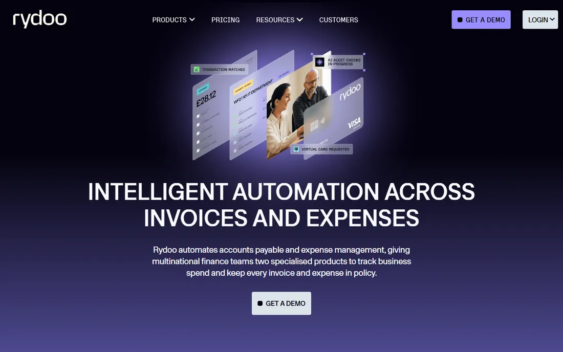 Rydoo homepage