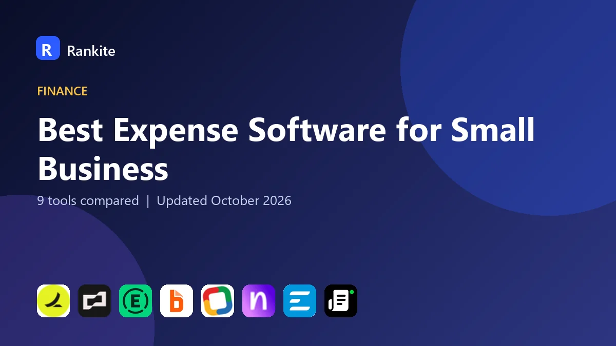 Best Expense Software for Small Business in 2026: 9 Tools Compared