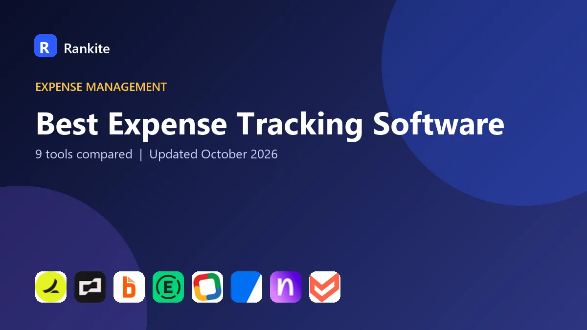 Best Expense Tracking Software in 2026: 9 Tools Compared