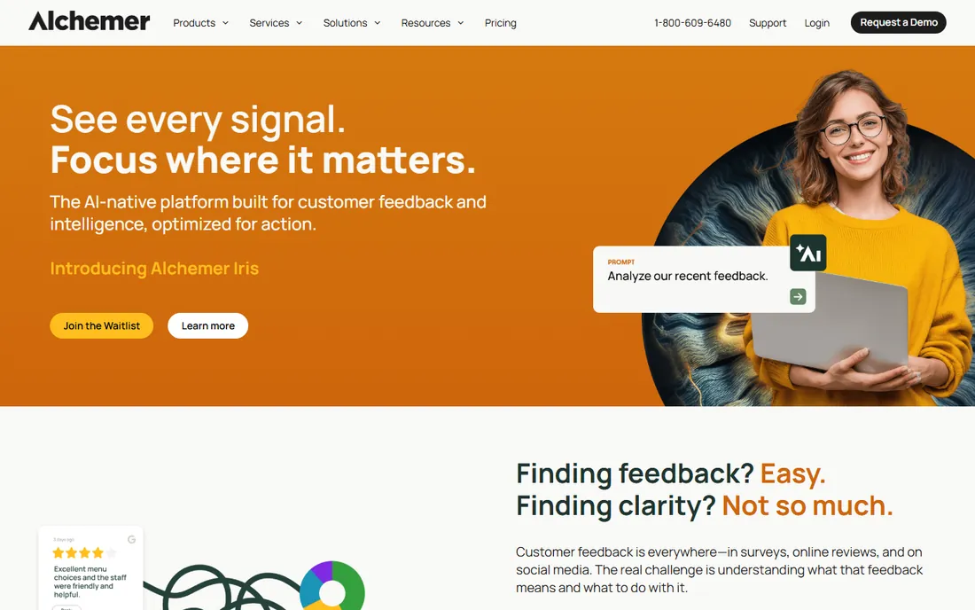 Alchemer homepage