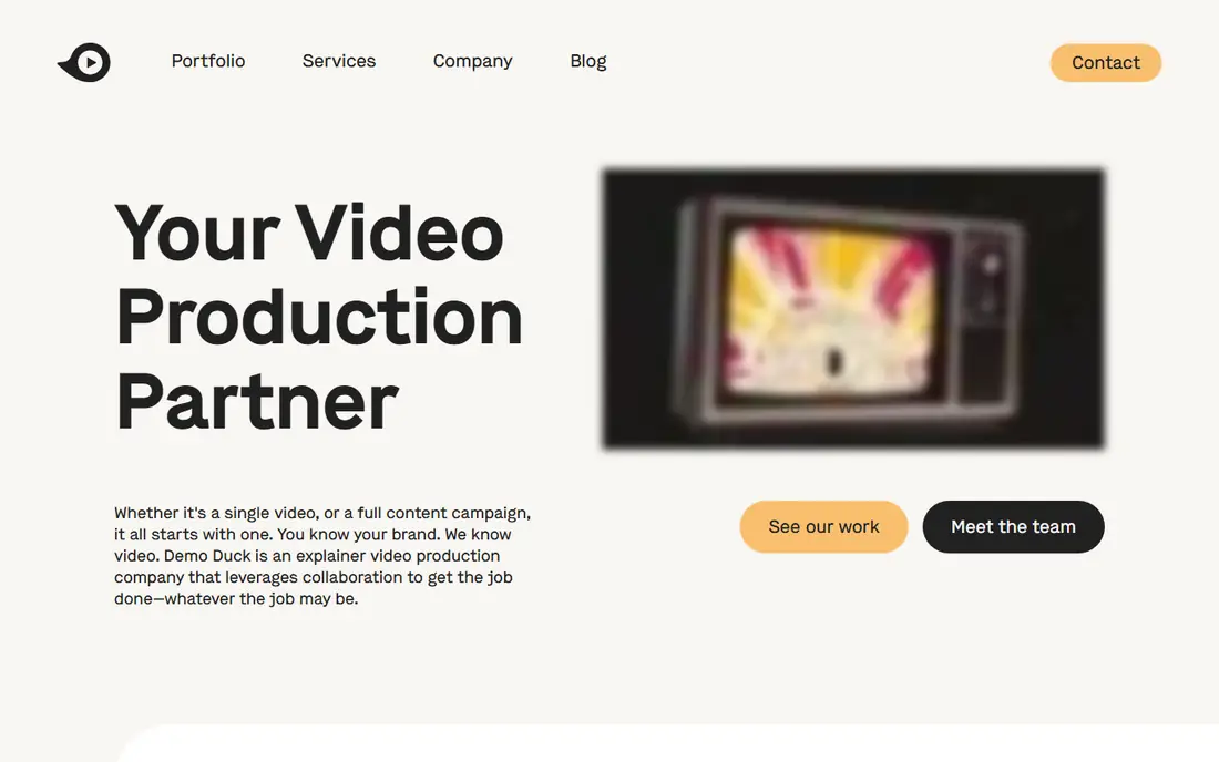 Demo Duck homepage