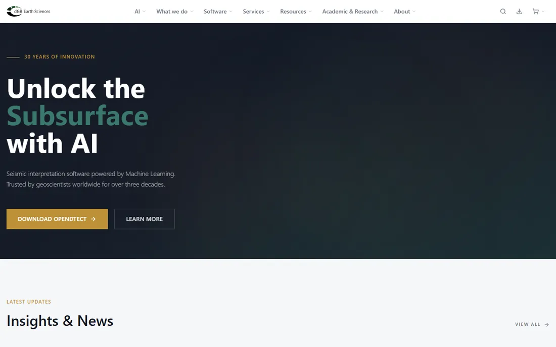 OpendTect (dGB Earth Sciences) homepage