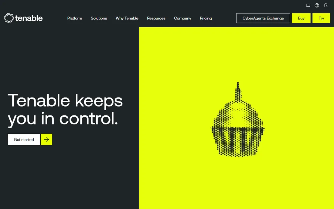 Tenable One homepage