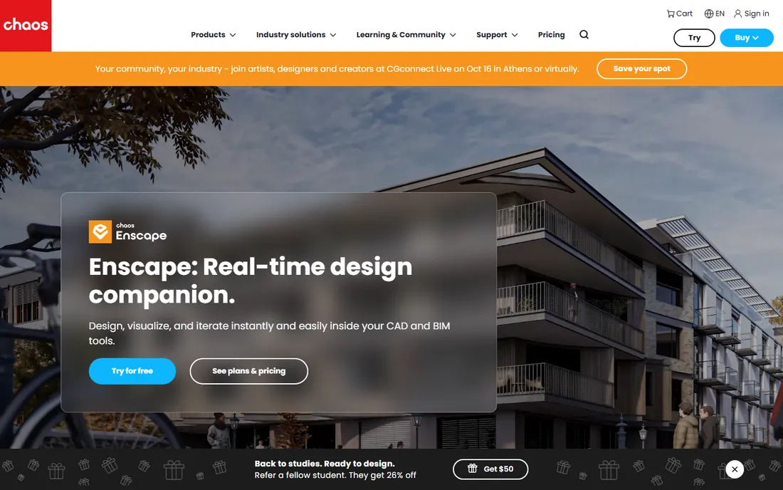 Enscape homepage