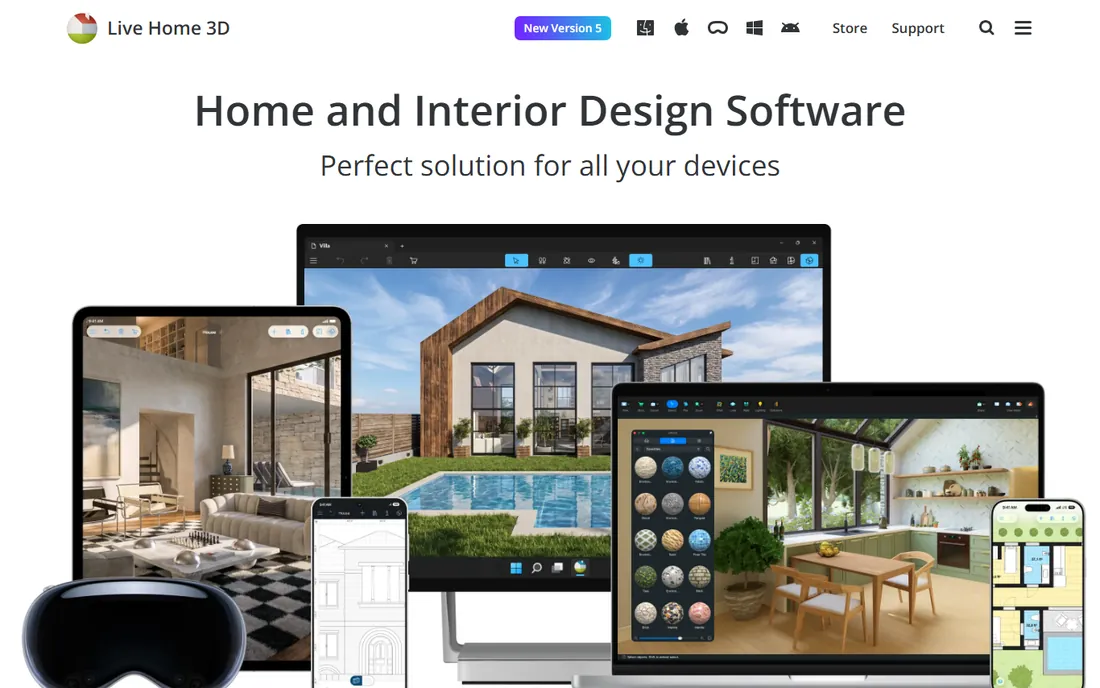 Live Home 3D homepage