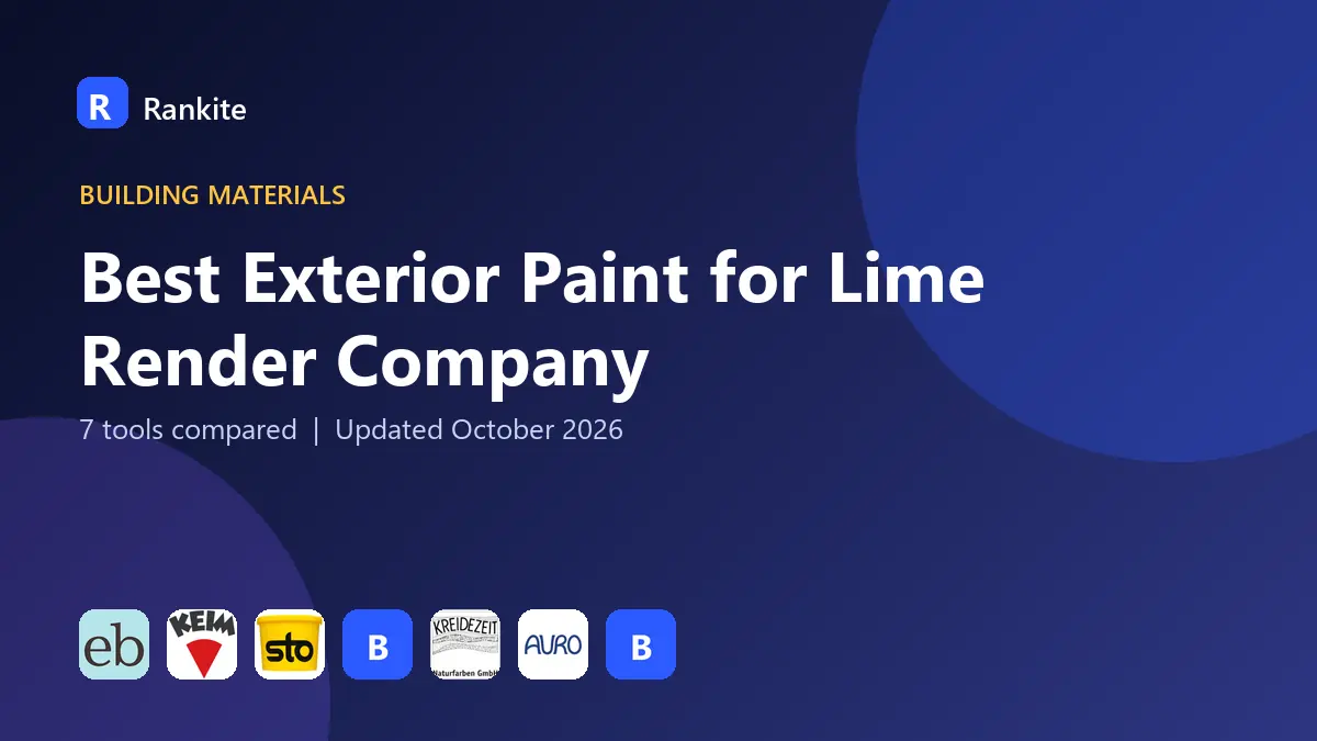 Best Exterior Paint for Lime Render Company in 2026: 7 Brands Compared