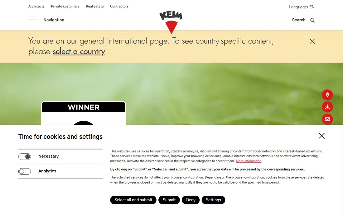 KEIM homepage