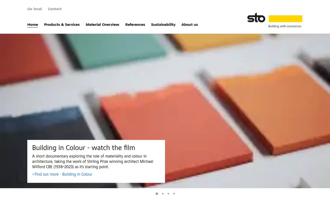 Sto homepage