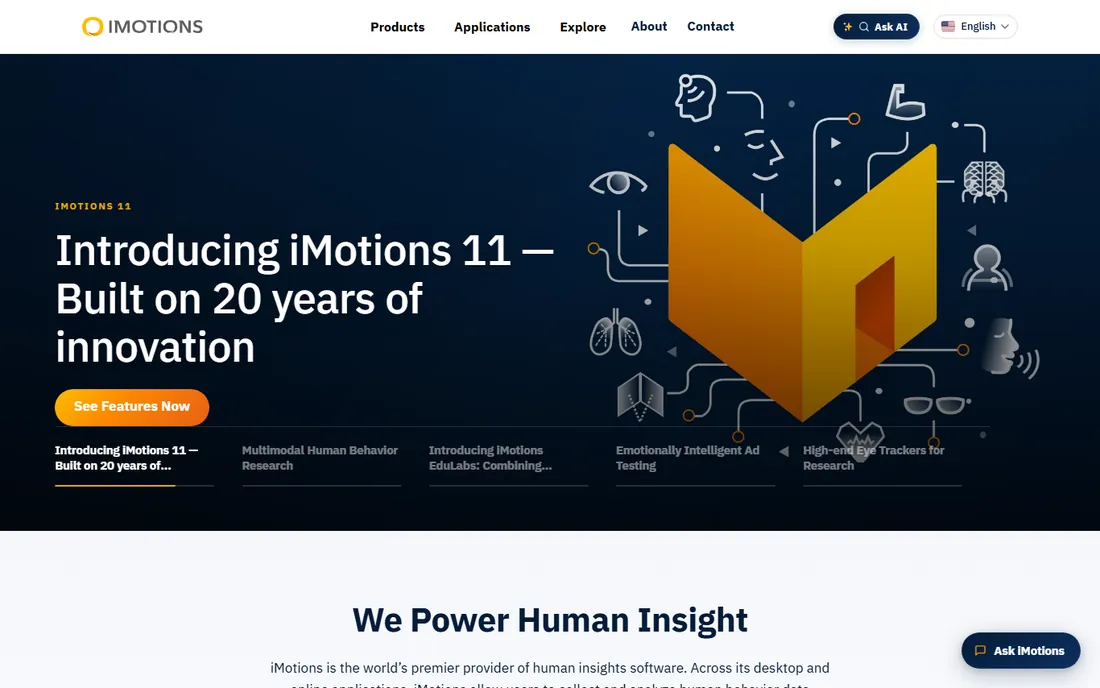 iMotions homepage