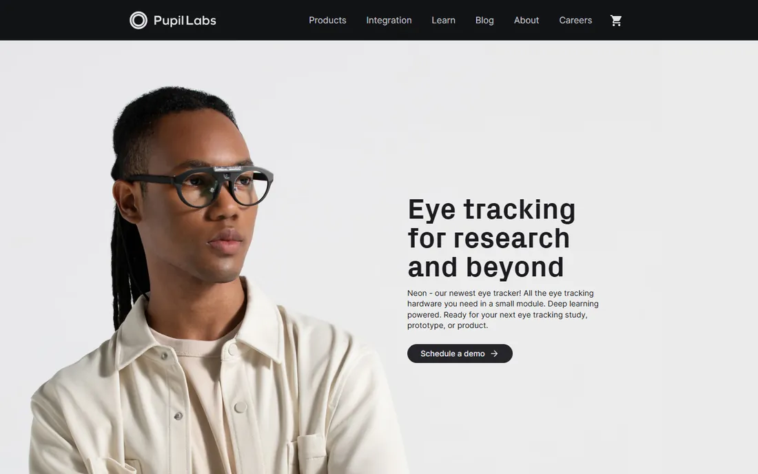 Pupil Labs homepage