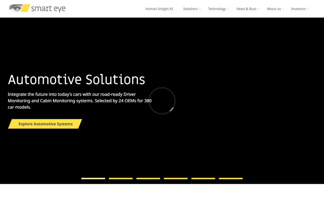 Smart Eye homepage