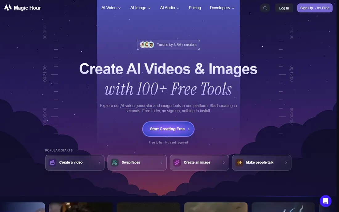 Magic Hour homepage