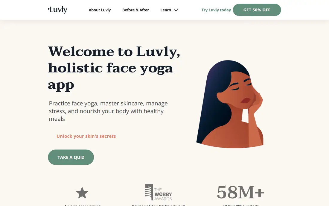Luvly homepage