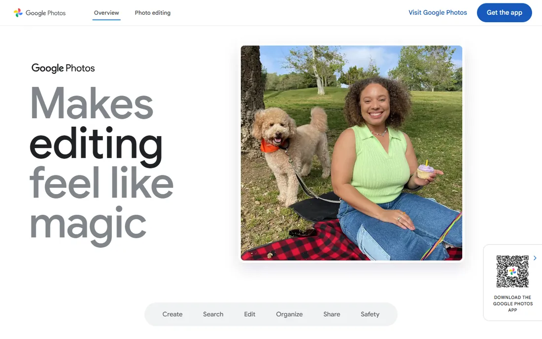 Google Photos homepage