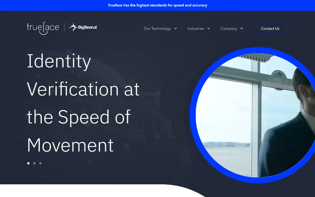 Trueface (BigBear.ai) homepage