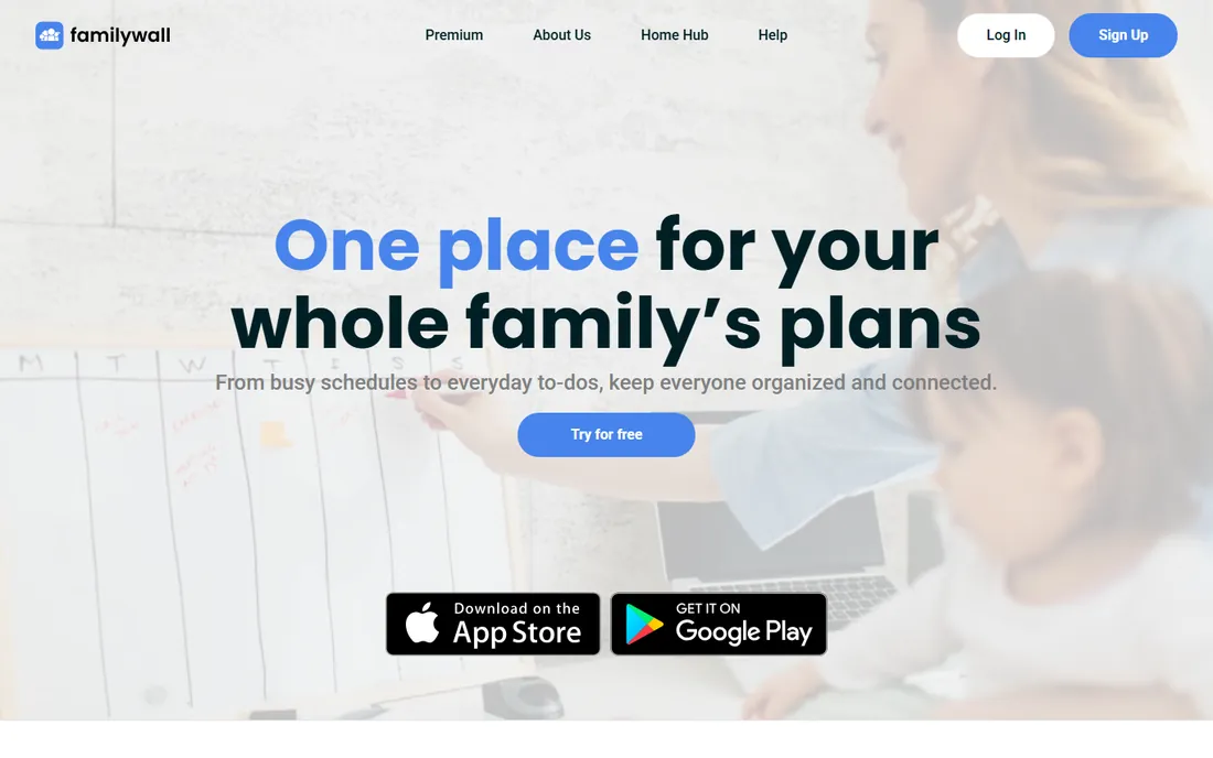FamilyWall homepage