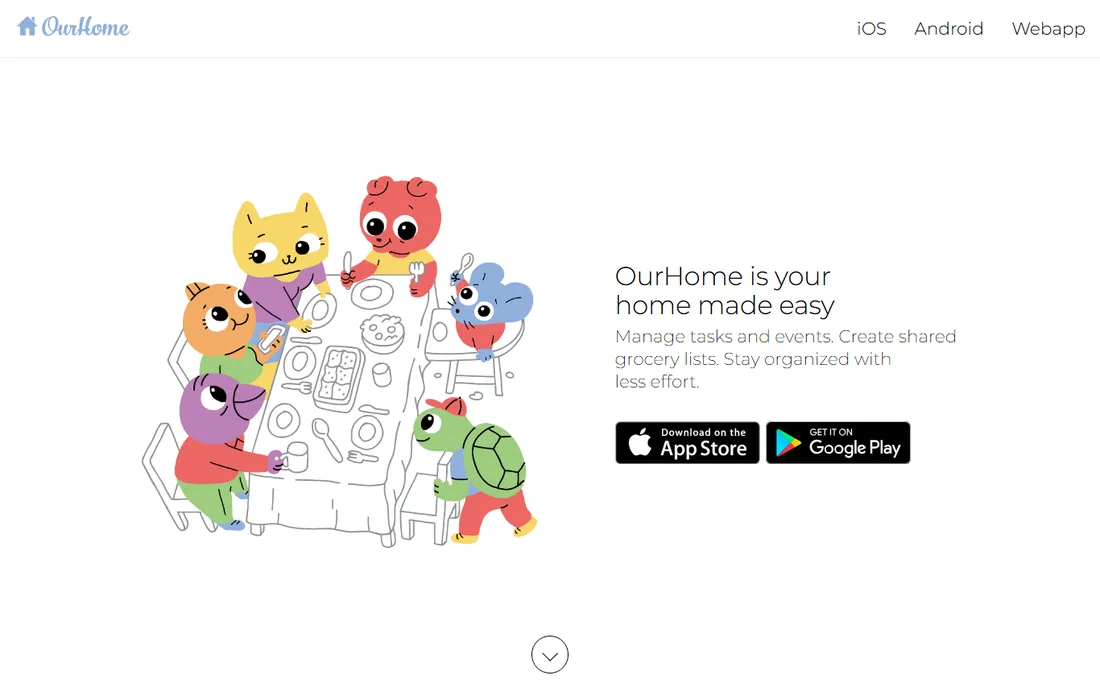 OurHome homepage