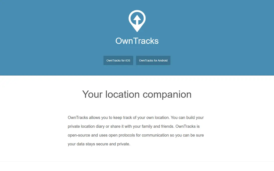 OwnTracks homepage
