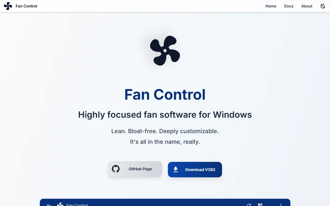 FanControl homepage