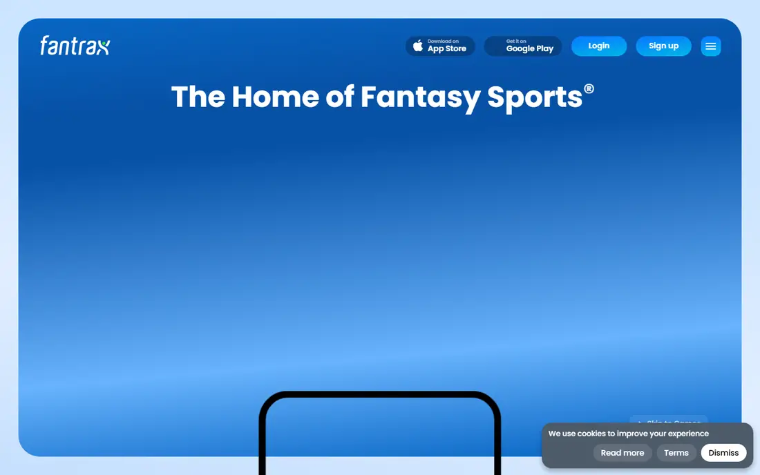 Fantrax homepage