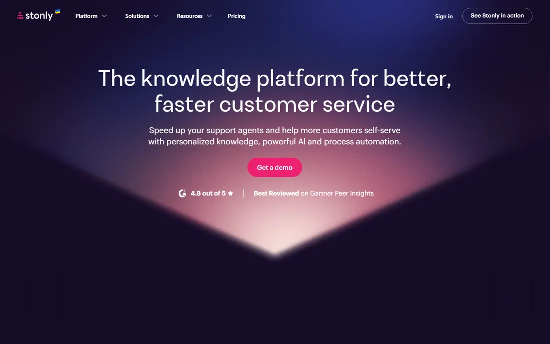 Stonly homepage