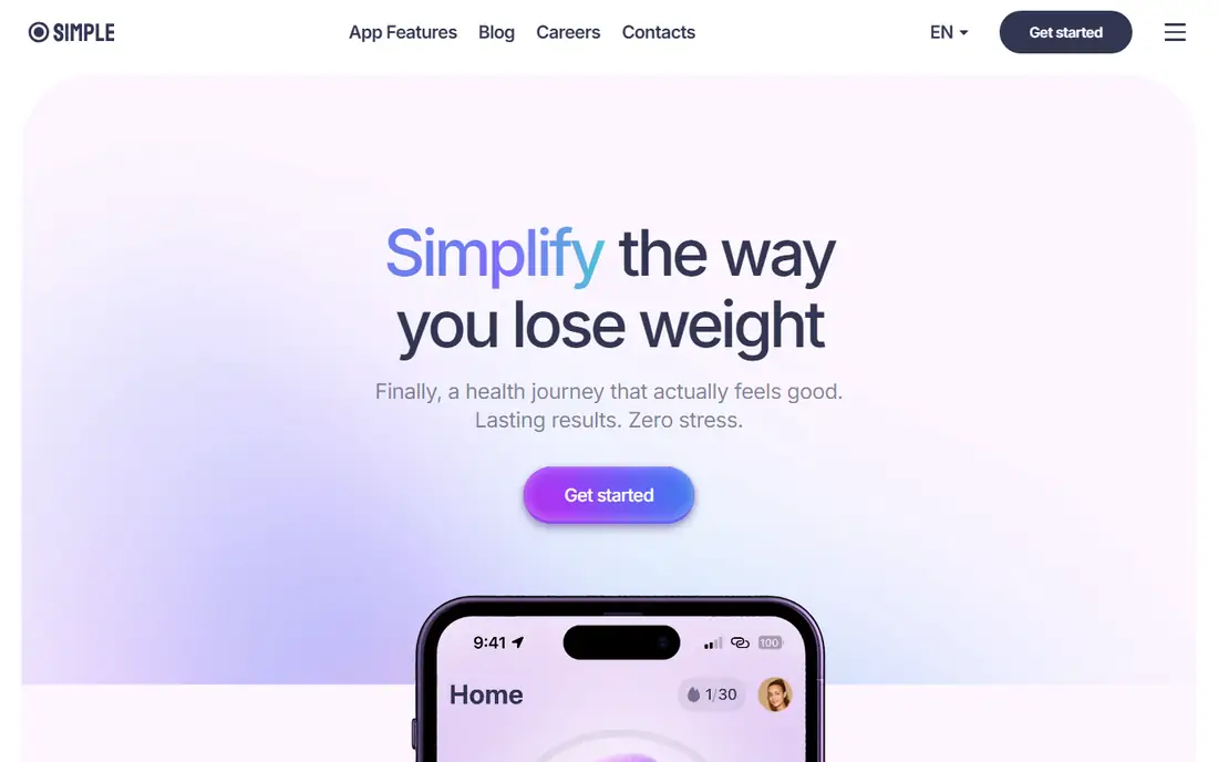 Simple homepage