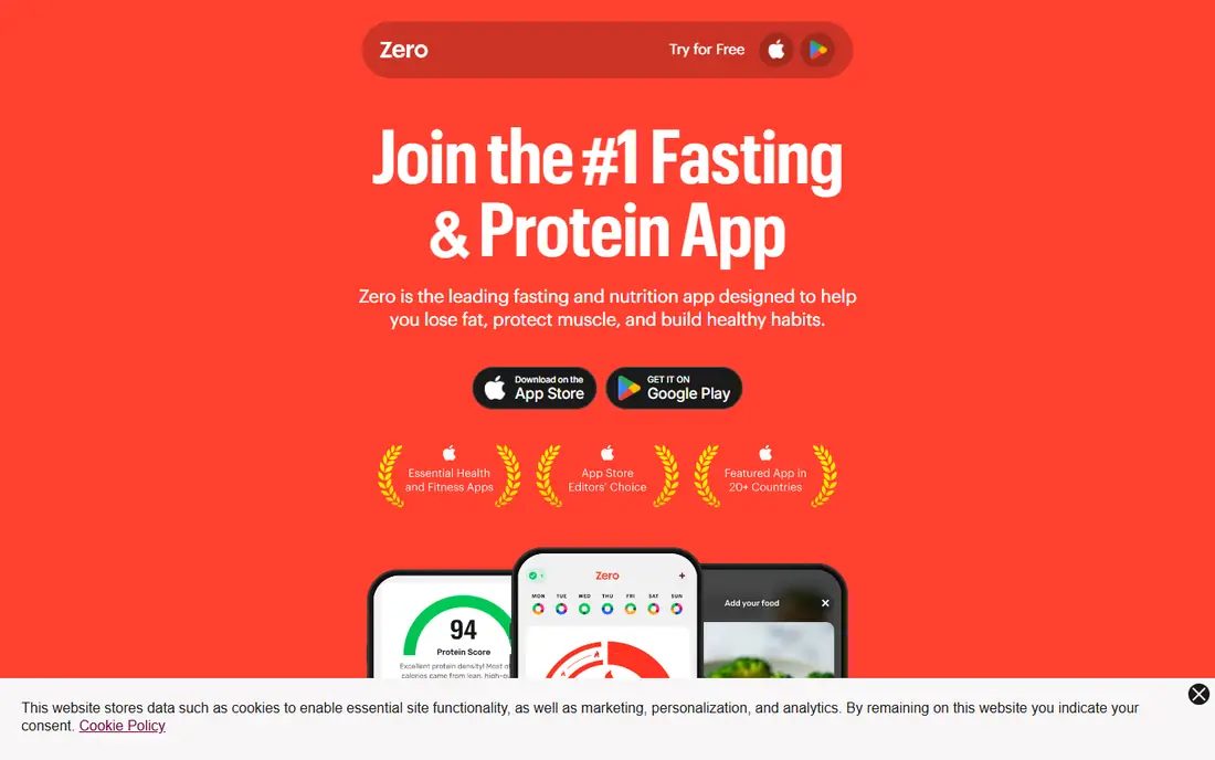 Zero homepage
