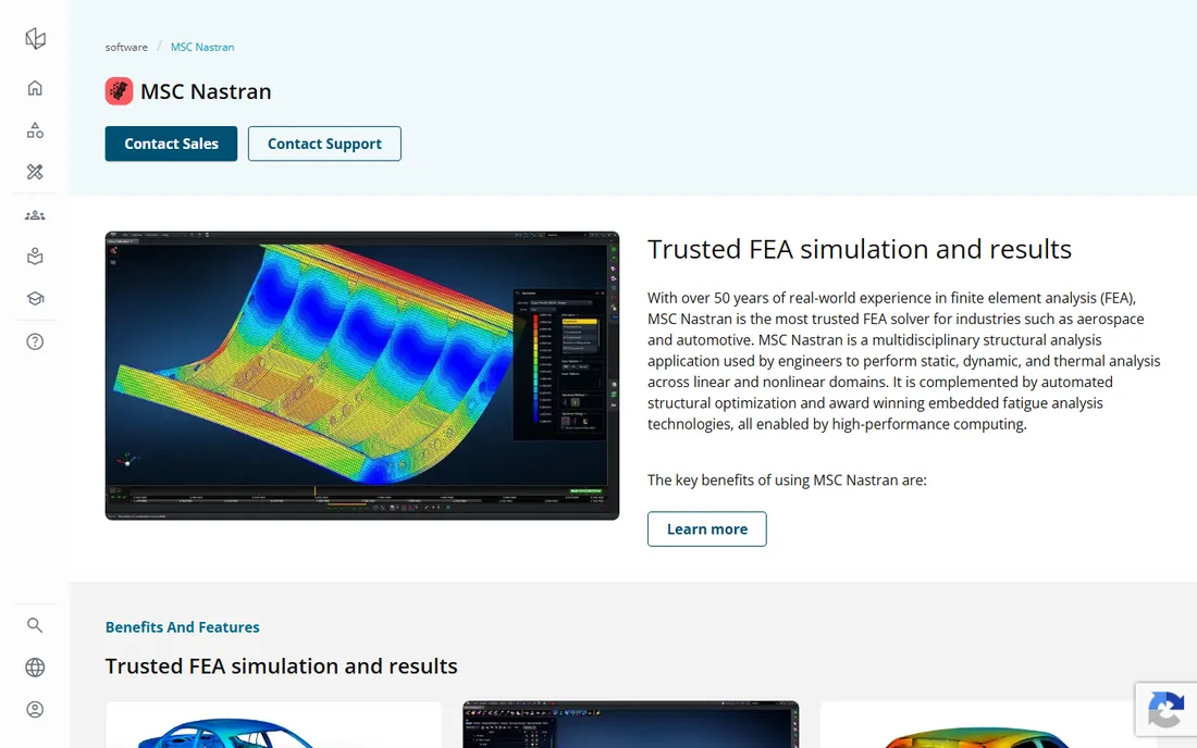 MSC Nastran homepage