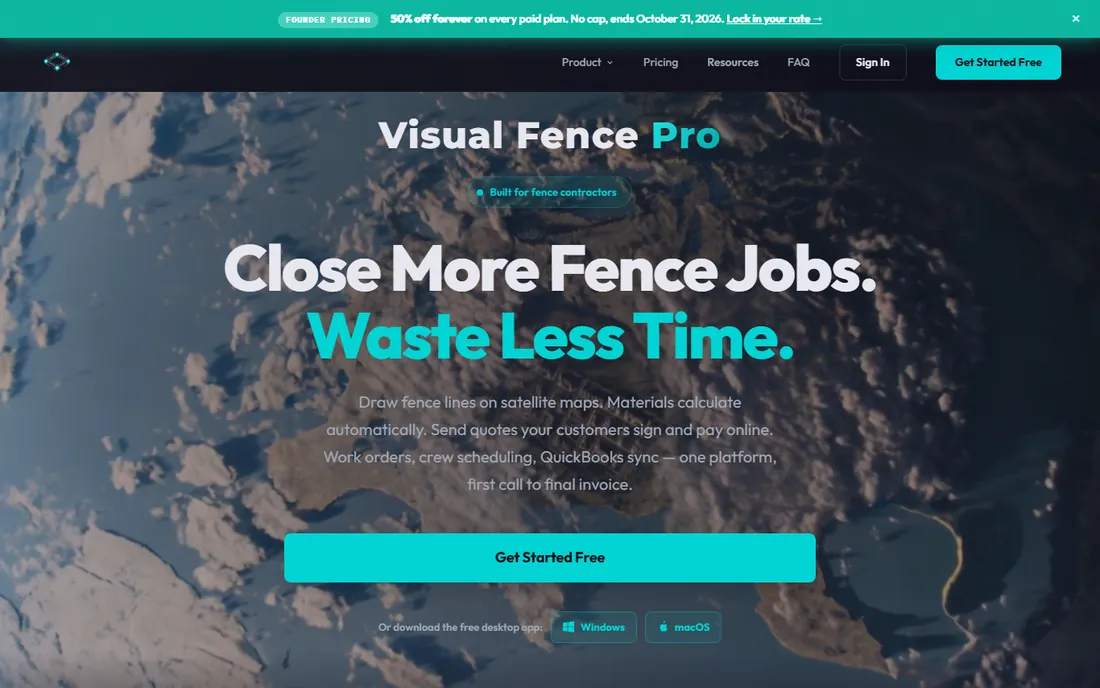 Visual Fence Pro homepage