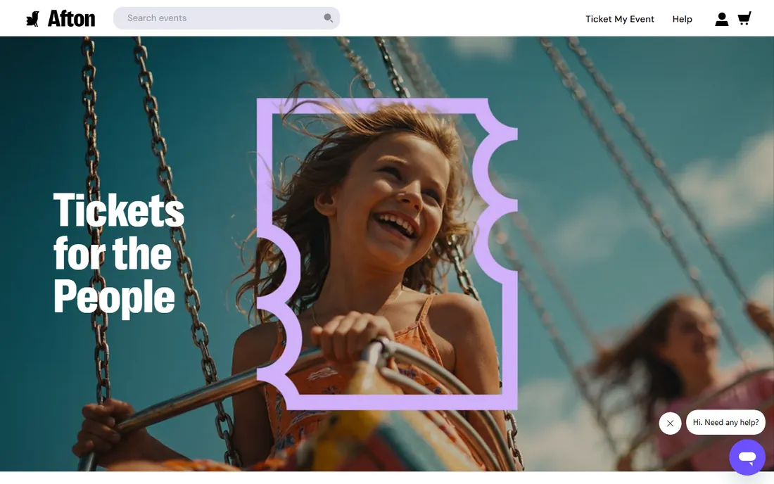 Afton Tickets homepage