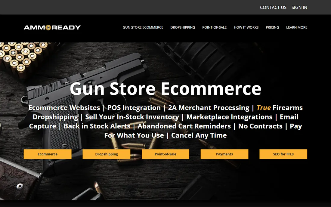 AmmoReady homepage
