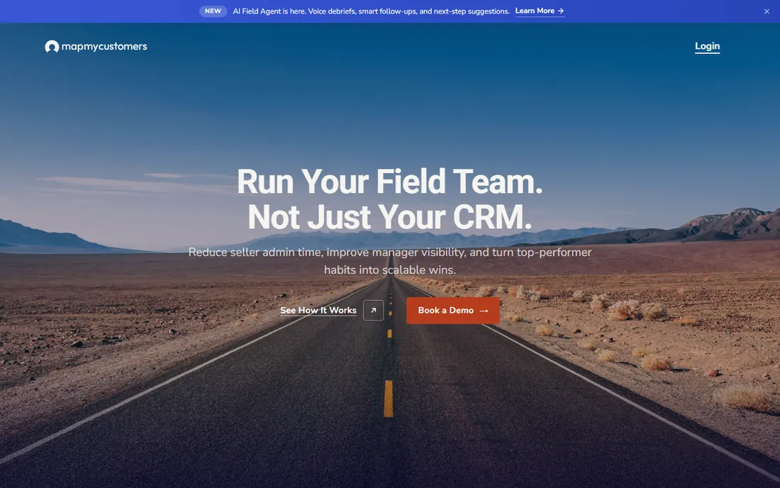 Map My Customers homepage