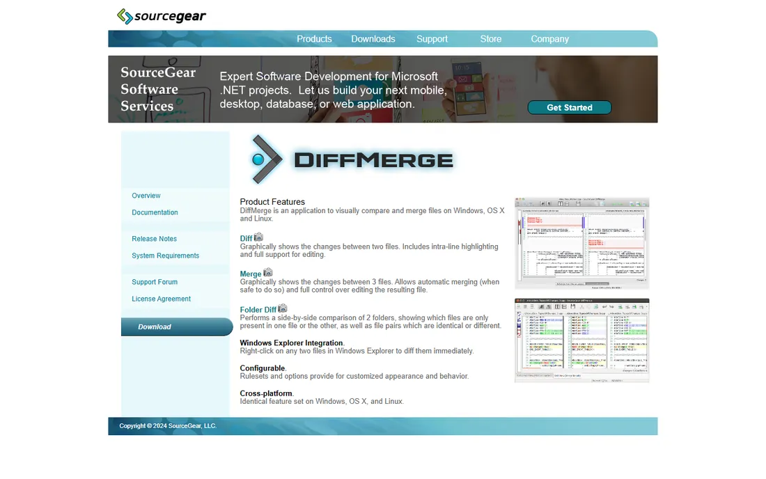 DiffMerge homepage