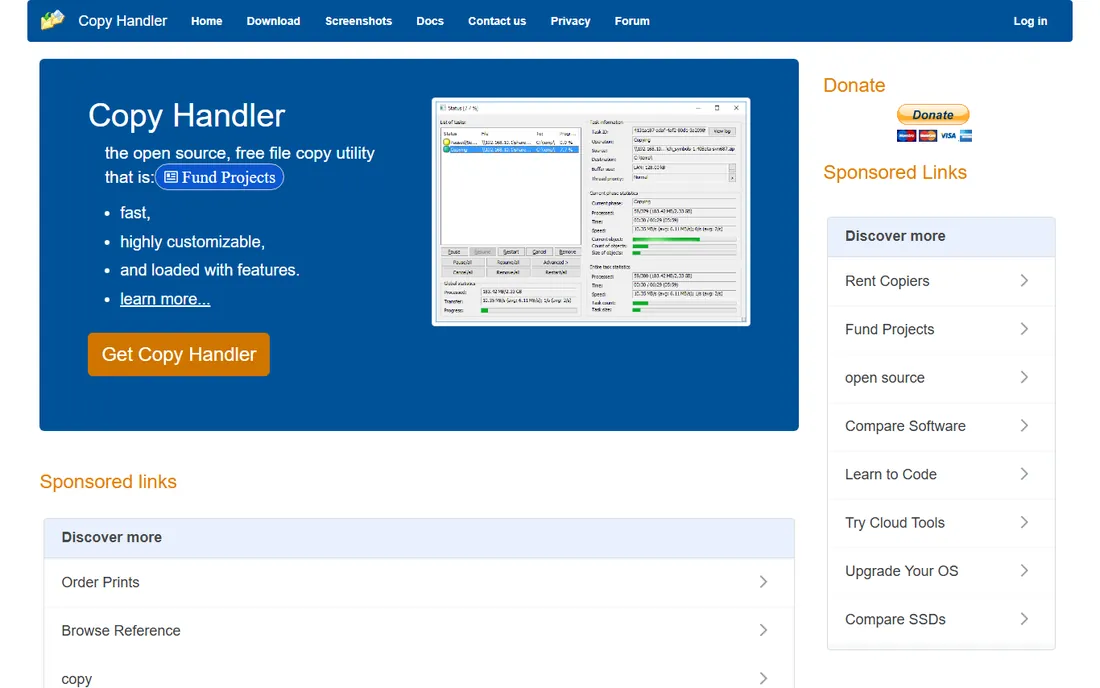 Copy Handler homepage