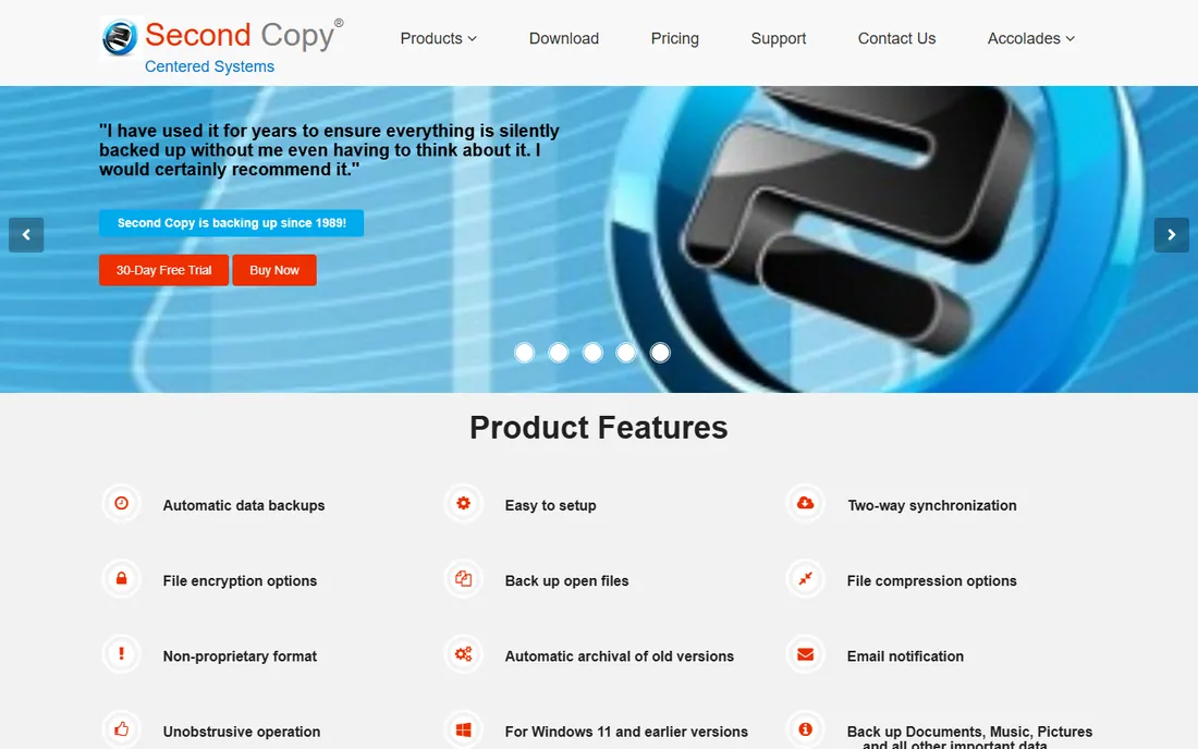 Second Copy homepage