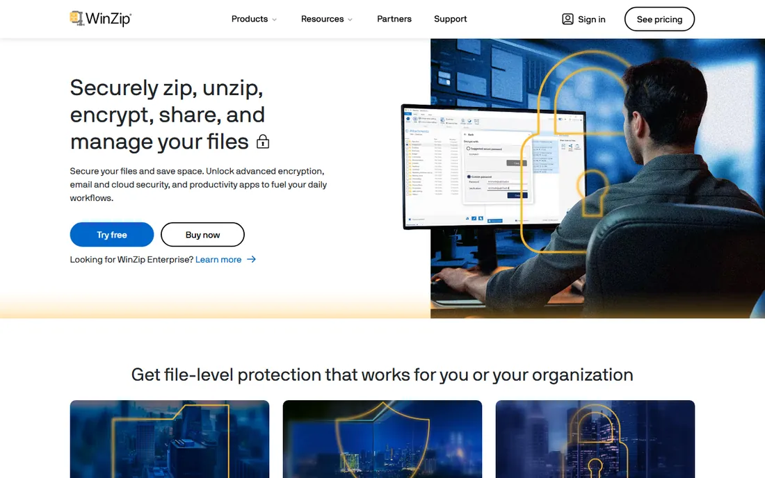 WinZip homepage